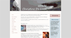 Desktop Screenshot of christinedeluca.co.uk