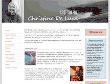 Tablet Screenshot of christinedeluca.co.uk